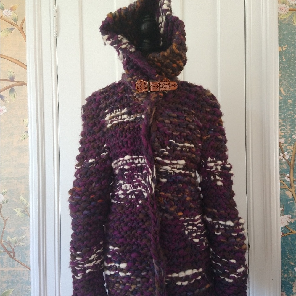 Alexander McQueen Knit 100% Wool Cardigan Sweater XS/S